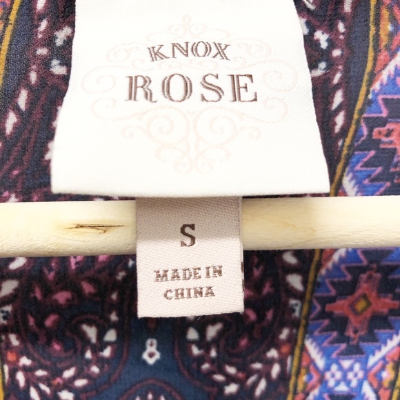 Knox Rose Sheer Kimono, Size Small - Picture 5 of 7